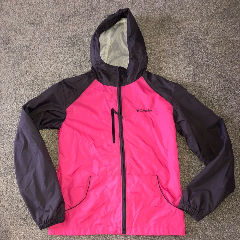 Columbia Rain Jacket Coat Windbreaker Kids Youth Girls